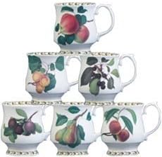 RHS Ent Hookers Fruit Stacker Assorted Mug, Multi-Colour, 220 ml