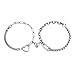 GONZTEL 2 St&uuml;ck Magnetische P&auml;rchen Armband Partner Geschenke Paare Damen Herren Partnerarmb&auml;nder Partner Armb&auml;nder Fernbeziehung Armband Herzf&ouml;rmige