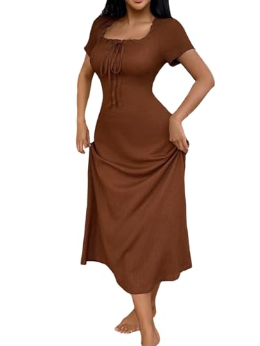 Robe d'été longue anti-chaleur SweatyRocks coupe trapèze fluide et légère pour femme