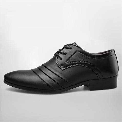 Mens Modern Leather Oxford Business Formal Tuxedo Lace Up Dress Shoes for Men2