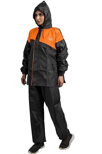 Image of Ranger Unisex 1 Set Rain Suit with Hooded Jacket & Trouser | TPU Coated Bike Riding Wear with Seam Sealed Protection