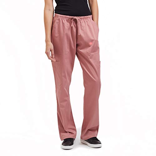 Amazing 🔥 B Health Women’s Medical Nursing Scrub Pants - Breathable Classic Fit, 5 Pockets Ash Rose