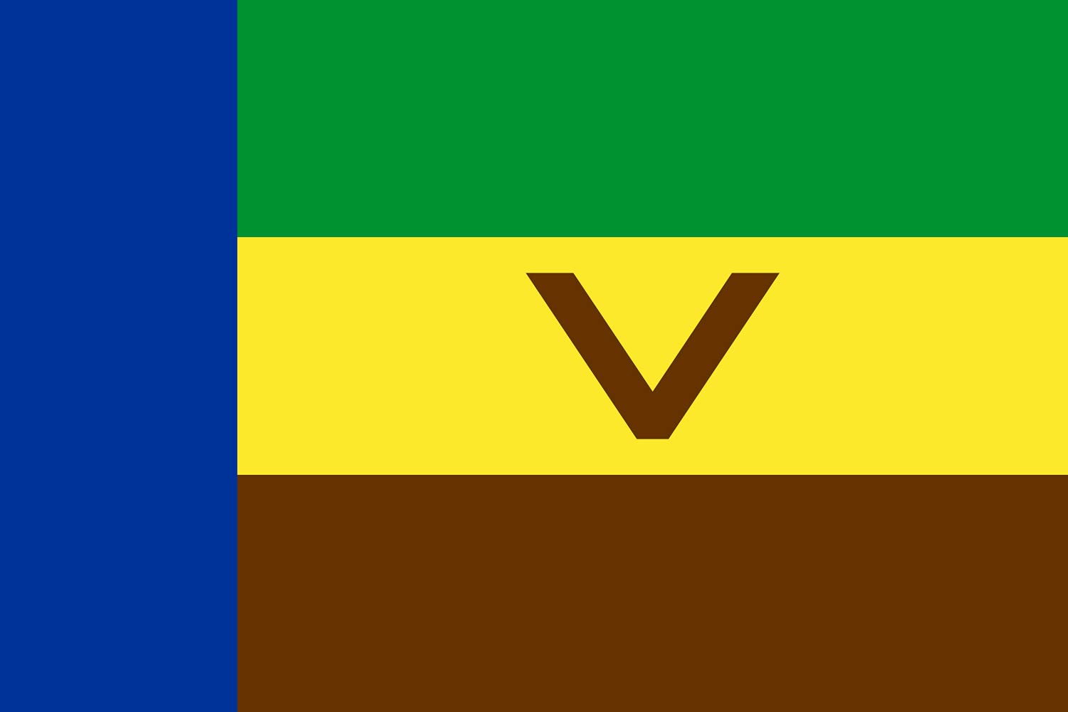 Drapeau Venda 1973–1994 grand modèle aux finitions haut de gamme