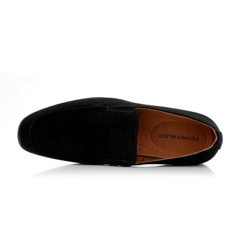 Image of Ferro Aldo Men's Dress Loafer Collection | Modern & Classic Slip-On Styles | Available in Suede, Woven, and Wholecut