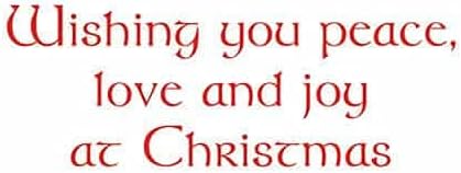 Caspari Peace Joy Rejoice Boxed Christmas Cards - 32 Cards & Envelopes