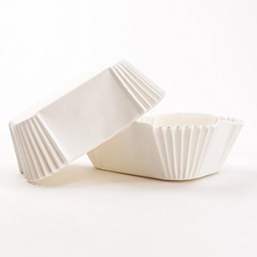Petite Loaf Cups-White 50/pkg 1.25"X3.25"