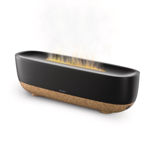 Homedics-Fireside-Cool-Mist-Humidifier-with-Sound-Flame-Effect-Black Homedics Fireside Cool Mist Humidifier with Sound & Flame Effect (Black) - Image 1