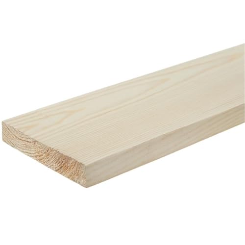 Pack of 20 (Total 20 Unit) Planed Redwood PSE Timber - 25mm (T) x 125mm (W) x 2400mm (L) - (Finish 20mm x 119mm)