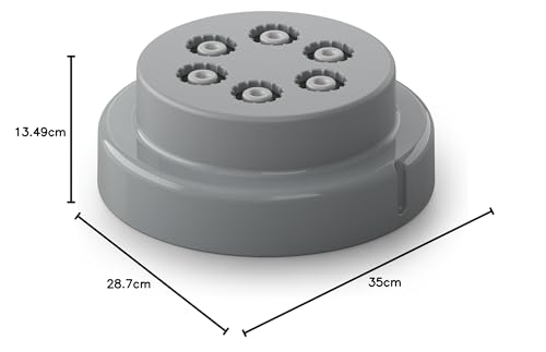 Philips Machine à Pâtes - Entièrement Automatique, Pesée Automatique, 4 Disques de Mise en Forme, Blanc/Crépuscule (HR2345/19)