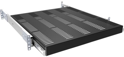 Hammond Vented Sliding Shelf, 2.68In, Steel - RSVS1931BK1