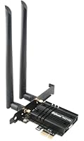 Ziyituod WLAN Karte, Intel AX210 Bluetooth5.3, Bis zu 5400Mbit/s Tri-Bands(6G/5G/2.4G) WLAN PCIe WiFi 6 Karte für Windows 11/10(64bit)
