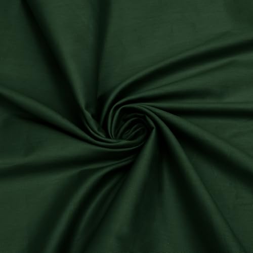 Homiest Pure Cotton Fabric by The Yard 1 Yard x 60 Inch Olive Green Cotton Broadcloth Fabric Soft & Breathable Suitable for Quilting Backing Lining Embroidery Sewing Apparel Cloth Craft