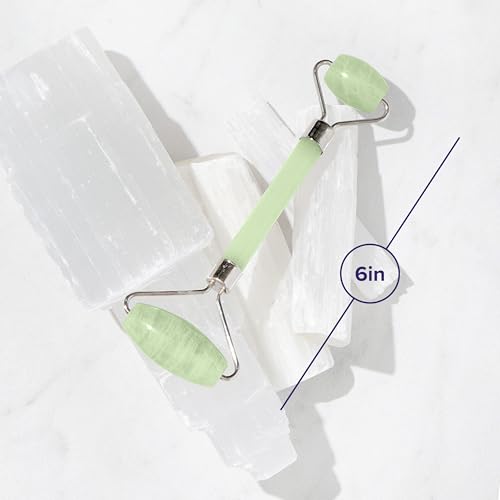 Plum Beauty Jade Roller - Face Roller, Gua Sha Facial Tools, Jade Rollers for Face, Skin Care Kit for Men Women, Facial Care Reduces Under Eye Puffiness and Dark Circles, Pack of 1 | Jade Rollers for Face, Skin Care Kit for Men Women, Facial Care Reduces Under Eye Puffiness and Dark Circles - Image 6