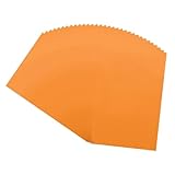 QUARKZMAN 50 Blatt Buntes Pergamentpapier 4" x 6" 100g/m² Durchsichtiges Druckbares Pergamentpapier Zum Drucken Von Hochzeitseinladungen Tintenstrahl Laser Drucker Orange