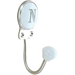 Perchero Ceramica Baño Alfabeto número carta cerámica Vintage Shabby Chic perchero en forma de porcelana