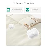 BAGSMART Small Camera Bag, DSLR Camera Case for Camera Lens & Accessories, Ultra-Light Compact Crossbody Camcorder Bags with Rain Cover/Tripod Straps, Irovy White