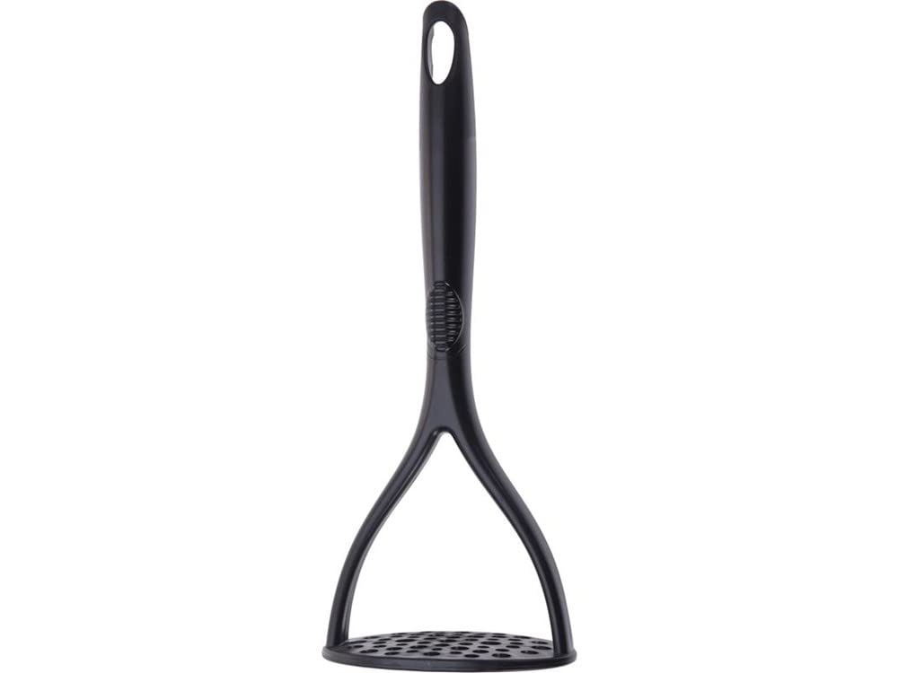 Excellent Houseware Nylon Potato Masher with Anti Slip Handle, 24 cm Length, Black