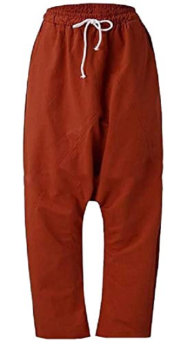 Calça feminina elástica confortável UUYUK Big & Tall Harem Pants Super Pants Yoga Modal Pilates, 1,