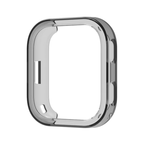 KOOLRIVER�EFor Amazfit Bip Max �P�[�X �N���A �J�o�[ ���� �\�t�g TPU �v���e�N�^�[�J�o�[ �ϏՌ� �\�t�g�P�[�X For �A�}�Y�t�B�b�g(�N���A�u���b�N)