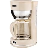 Kalorik Mid-Century 10 Cup Retro Coffee Maker, Cream