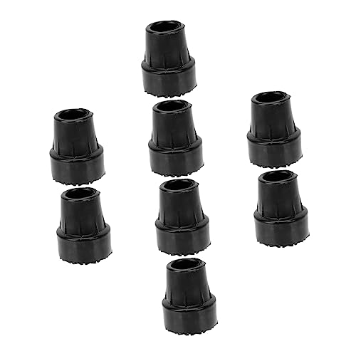 KOMBIUDA Trekking Poles for Hiking 9pcs Crutch Rubber Head Anti-Slip Crutch Foot Pads Climbing Stick Feet Walking Stick Ends