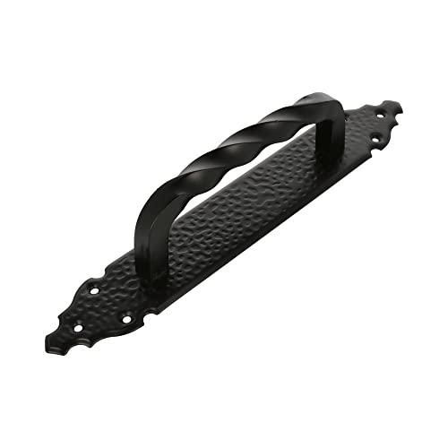 Amig - Decorative Zamak Door Handle, Black, tamaño de placa:280x45mm - Image 3