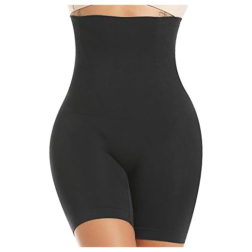SLIMBELLE Shapewear Dam magkontroll korsettbyxor trosor starka former hög midja figurformande trosor underbyxor med ben formande underkläder midjeformare kroppsformare, Kroppsbyxor svart, XL