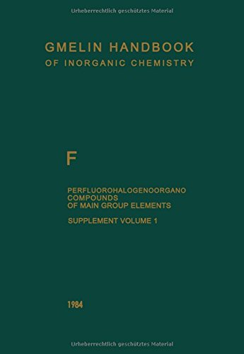 Buy F Perfluorohalogenoorgano Compounds of M (Gmelin Handbook of Inorganic a) — BookShops.in