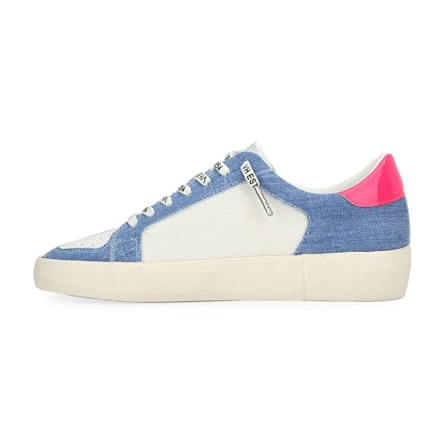 Image of VINTAGE HAVANA Womens Reflex Slip On Casual Fashion Sneakers - Denim Pink Pop, 7.5
