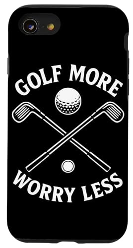 Golf More Worry Less �ʔ����S���t�̖��� �X�}�z�P�[�X iPhone SE (2020) / 7 / 8 �p