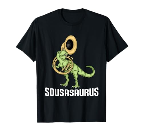 Funny Sousaphone Kids Music Dinosaur Sousaphone T-Shirt