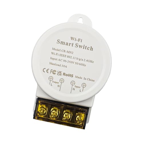 DollaTek Wifi Relay 30A Smart Switch with Energy Monitor Remote Control Timing Compatible with Echo and Home Smart Life Tuya