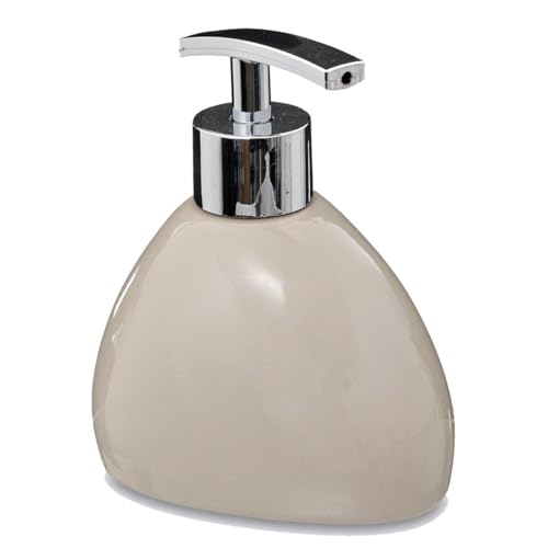 Paris Prix Five Simply Smart - Distributeur de Savon Galet 12cm Naturel