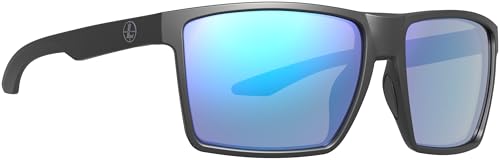 Leupold Cheyenne Performance Eyewear with Matte Black Frames and Blue Mirror Lenses