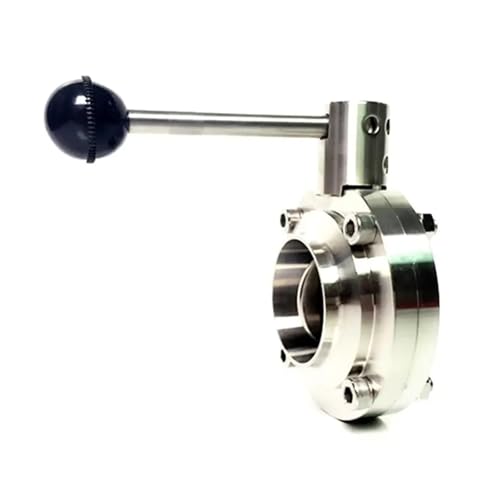 Fit 63mm Pipe OD Butt Welding Flow Control Valve SUS 304 Stainless Beer Brewing Home