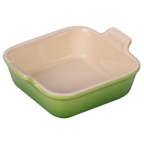 Le Creuset Heritage Square Stoneware Dish, 5-Inch, Palm