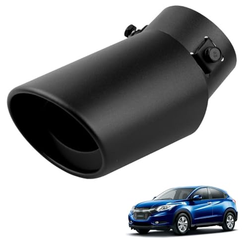 ホンダ ヴェゼル RU1/2/3/4型 2013年12月-2021年3月 専用 マフラーカッター 専用設計 テールパイプマフラー ステンレス鋼 塗装工程 テールスロート 排水穴付き 排気口 排気管 防錆 防食 大口径 下向き 装飾アクセサリー DIY 車外