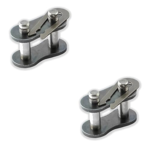#80H Heavy Duty Roller Chain Connecting Links (2 Pack) Carbon Steel