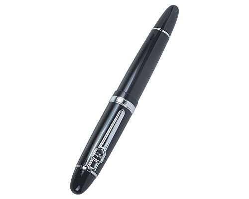 Advanced Fountain Pen Jinhao 159 Black Bright With Silver Broad Nib #TOP1