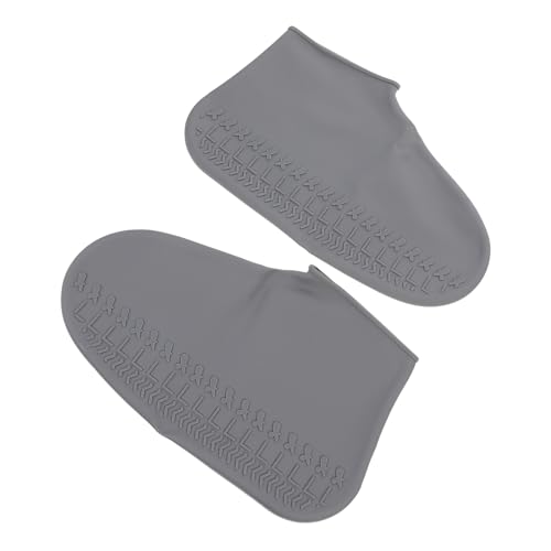 Gatuida 1 par Protectores de Calzado de Silicona - Unisex, diseño resistente para actividades al aire libre, color gris