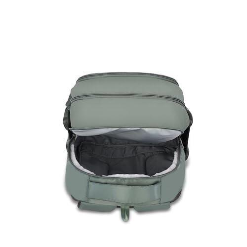 Image of American Tourister Nexa Style 01 | 36L Backpack | Casual Bag | 3 Compartments | School & College Backpack for Men and Women | Olive | 1 Yr Global Warranty