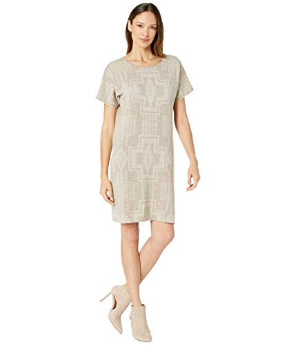 Pendleton Women's Harding Sweater Dress, Taupe/Sandshell, MD