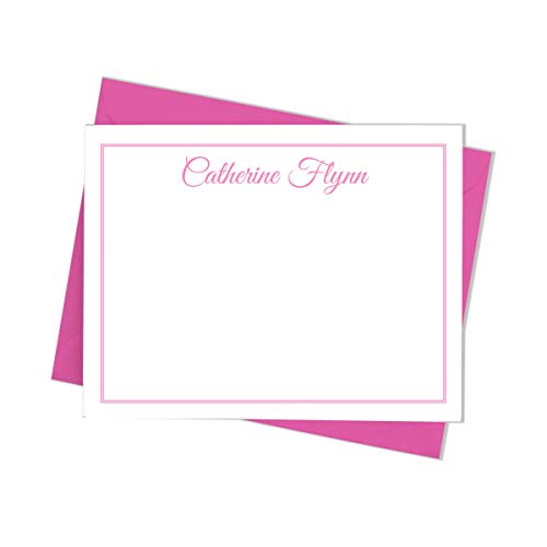 Personalized Note Cards with Envelopes, Formal Stationery