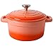 SCHSP Pentola per casseruola con Coperchio e Manico a Doppio Anello, pentola in Terracotta Resistente al Calore a Fiamma Aperta, Adatta per cuocere in casa, brasare, Cucinare
