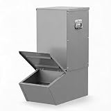 JustSmart Hog Feeder for Pigs, 2.2 Bushel Single Door Pig Feeder