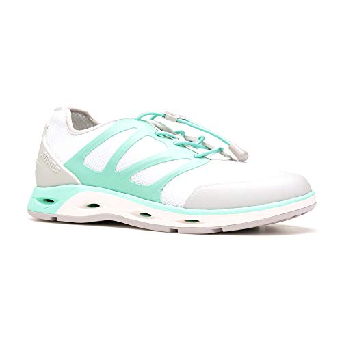 XTRATUF Spindrift Airmesh Drainable Women's Deck Shoes, Seafoam & White (XWS-300)