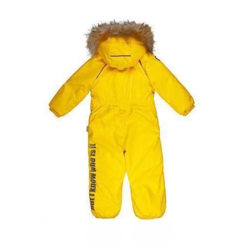 Boys Girls Ski Suit Thermal Winter Warm Snow Overall Windproof Winter Suit with Removable Hood Suit (Green, 3-4 Years)