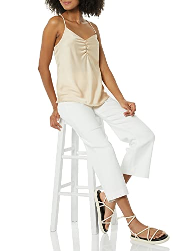 Daily Ritual Women's Georgette Camisole Top, Beige, Large