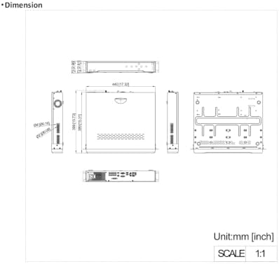 64CH NVR Network Video Recorders DS-7764NI-M4 Up to 32MP Decoding 400Mbps Incoming/Outgoing Bandwidth 2 HDMI/1 VGA Dual 4K Hard Drive NOT Included - 5