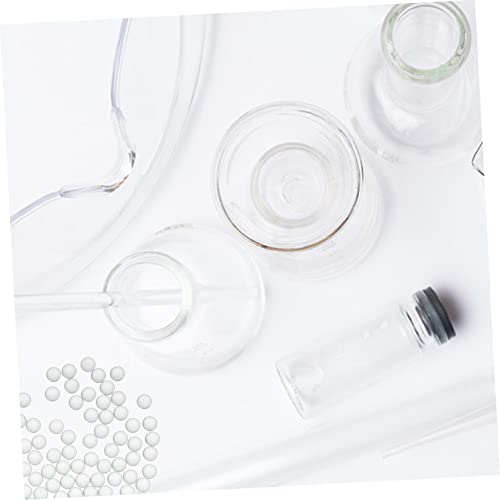 Plafope 1 Pack Laboratory Glass Beads Zeolites Crystal Glass Beads Labs Beads Accessories Boiling Stones High Precision Experimental Glass Bead Labs Experimental Beading Sand Grinding Bead #TOP4